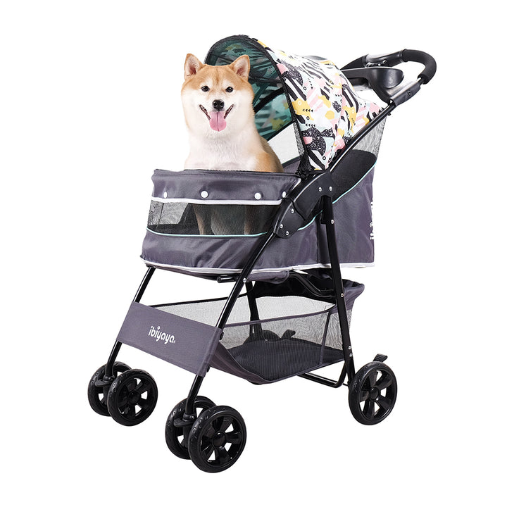 Ibiyaya Cloud 9 Pet Stroller for Cats & Dogs up to 20kg-- Mint Green