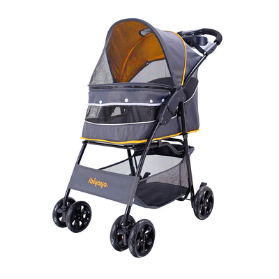 Ibiyaya Cloud 9 Pet Stroller for Cats & Dogs up to 20kg-- Mustard Yellow