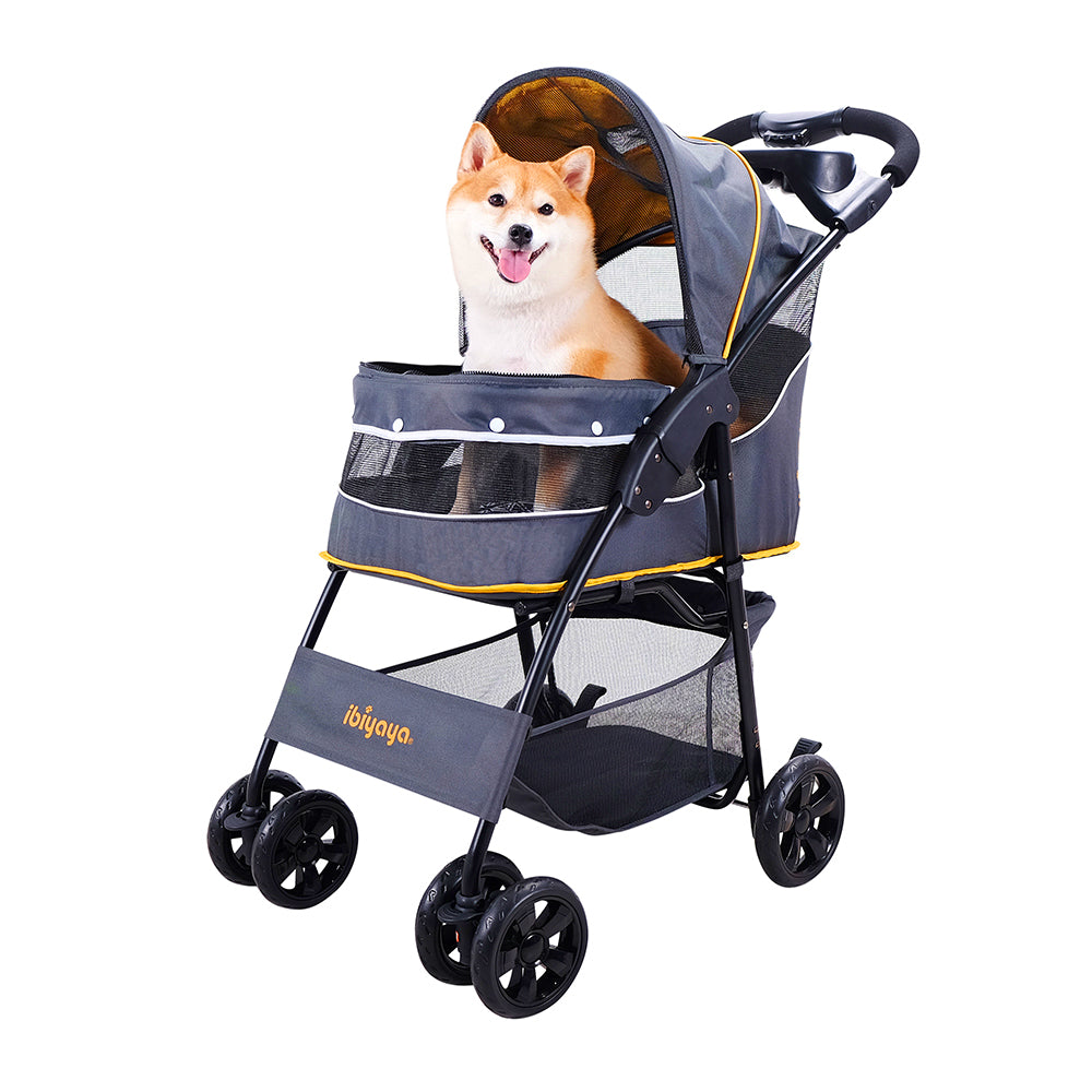Ibiyaya Cloud 9 Pet Stroller for Cats & Dogs up to 20kg-- Mustard Yellow