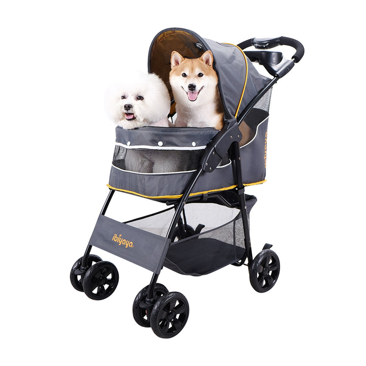 Ibiyaya Cloud 9 Pet Stroller for Cats & Dogs up to 20kg-- Mustard Yellow