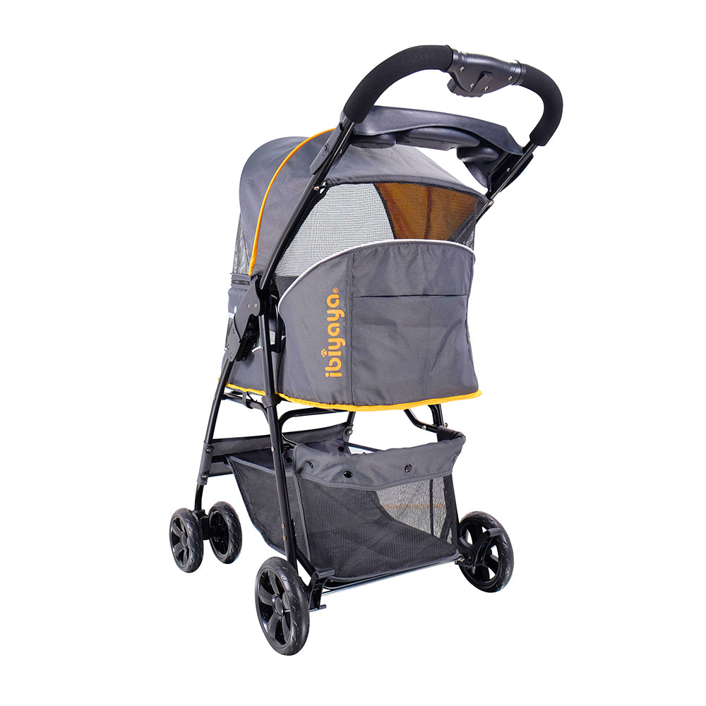 Ibiyaya Cloud 9 Pet Stroller for Cats & Dogs up to 20kg-- Mustard Yellow
