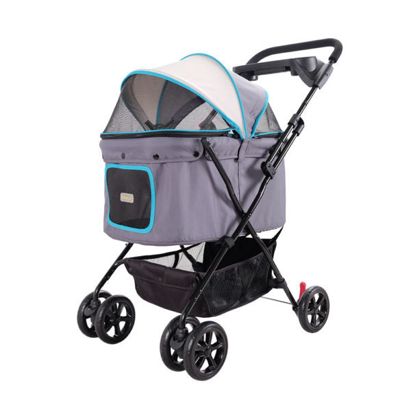 Ibiyaya Easy Strolling Pet Buggy Up to 20kg -- Simple Gray