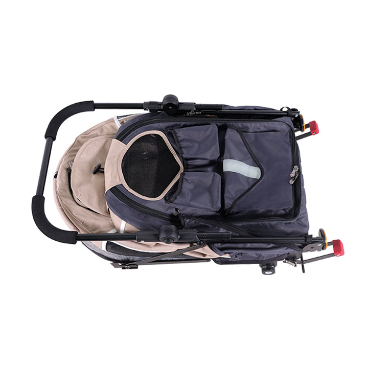 Ibiyaya Happy Pet Trailer/Jogger 2.0 Up to 30Kg-- LATTE