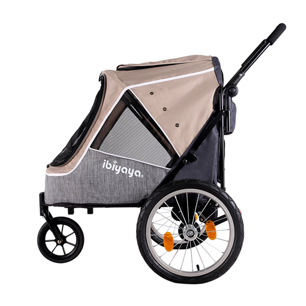 Ibiyaya Happy Pet Trailer/Jogger 2.0 Up to 30Kg-- LATTE