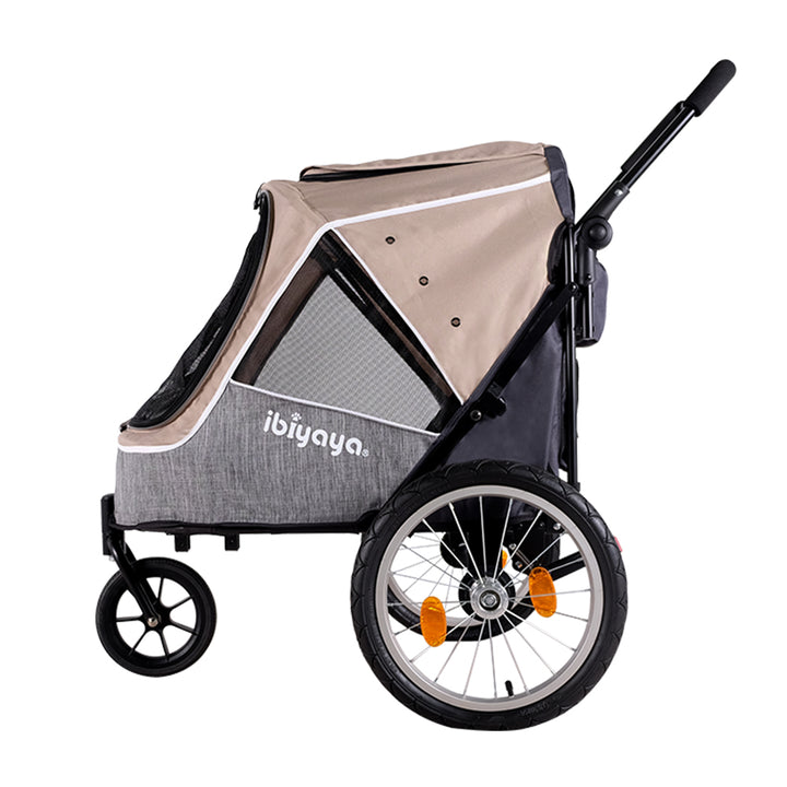 Ibiyaya Happy Pet Trailer/Jogger 2.0 Up to 30Kg-- LATTE