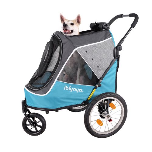 Ibiyaya Happy Pet Trailer/Jogger 2.0 Up to 30Kg-- Ocean Blue