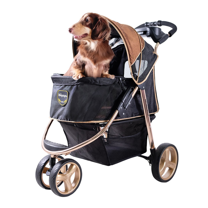 Ibiyaya Monarch Premium Pet Jogger Stroller Up to 28Kg  - Luxury Gold