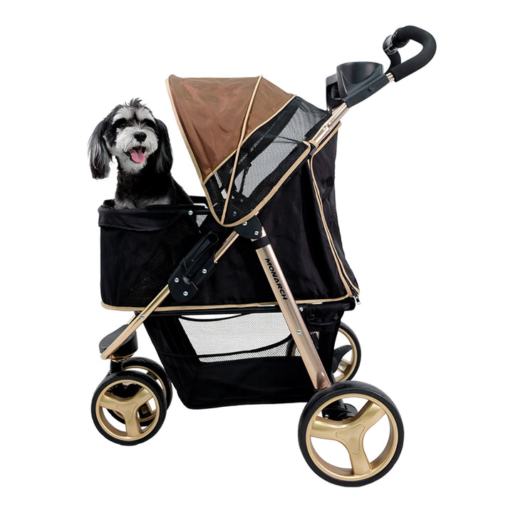 Ibiyaya Monarch Premium Pet Jogger Stroller Up to 28Kg  - Luxury Gold