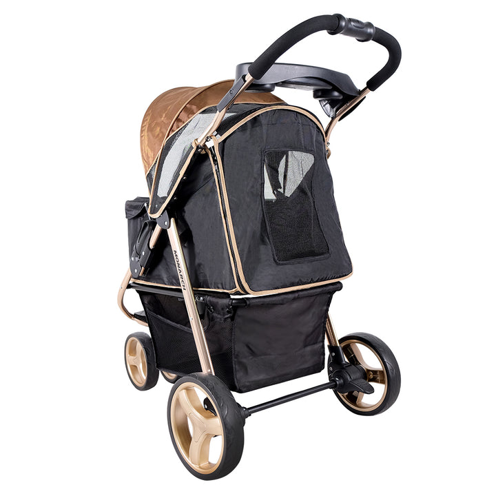 Ibiyaya Monarch Premium Pet Jogger Stroller Up to 28Kg  - Luxury Gold