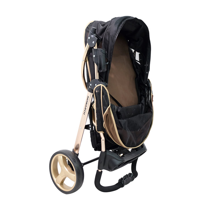 Ibiyaya Monarch Premium Pet Jogger Stroller Up to 28Kg  - Luxury Gold