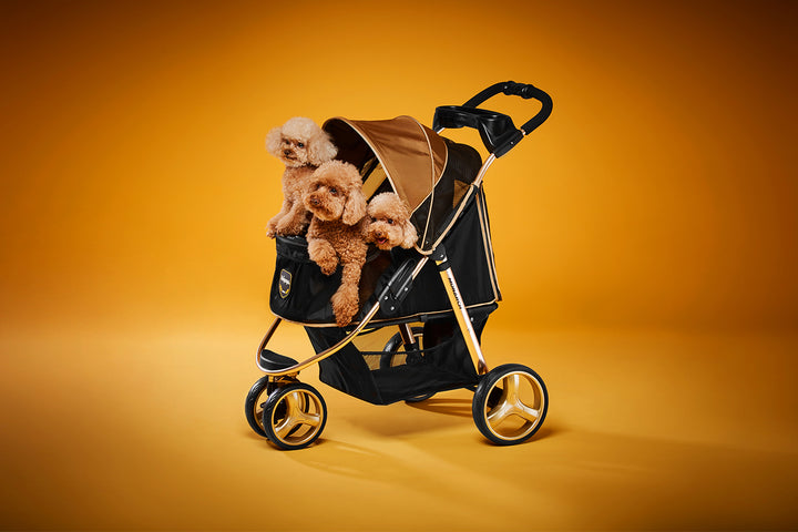 Ibiyaya Monarch Premium Pet Jogger Stroller Up to 28Kg  - Luxury Gold