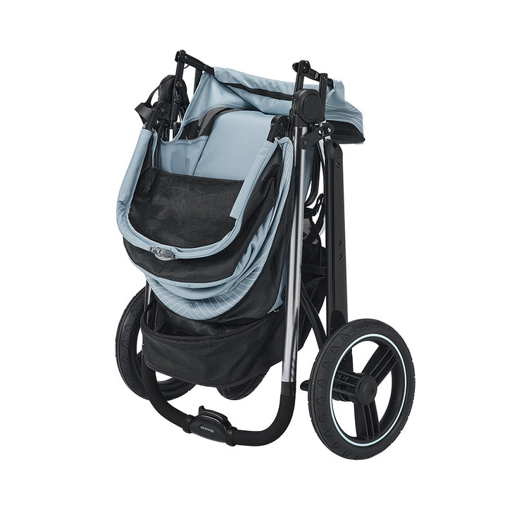 Ibiyaya The Beast 3-Wheel All-Terrain Pet Jogging Stroller Up To 25Kg - Flash Grey