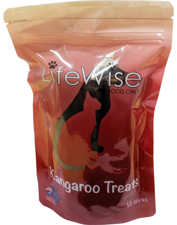LifeWise Kangaroo Treats for Dogs and Cats 10pk
