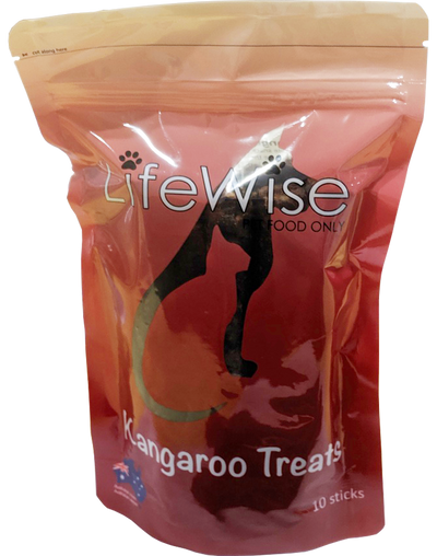 LifeWise Kangaroo Treats for Dogs and Cats 10pk