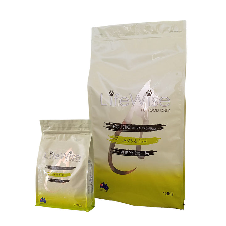 LifeWise Grain Free Puppy Lamb & Fish Small Bites with Rice Oats & Vegetables - Muddy Paw Shop