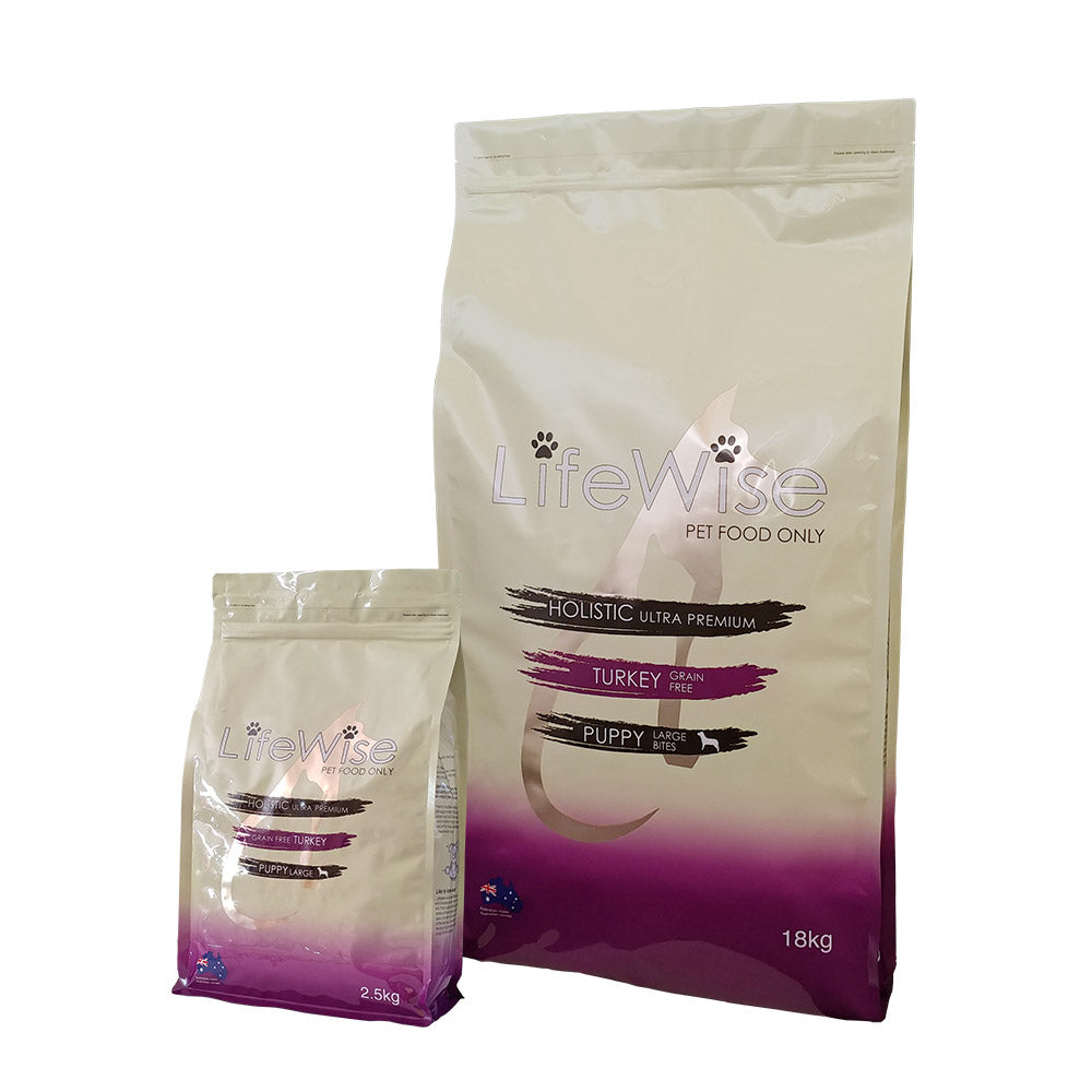 LifeWise Grain Free Puppy Turkey Large Bites With Lamb - Muddy Paw Shop