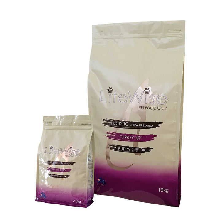 LifeWise Grain Free Puppy Turkey Large Bites With Lamb - Muddy Paw Shop