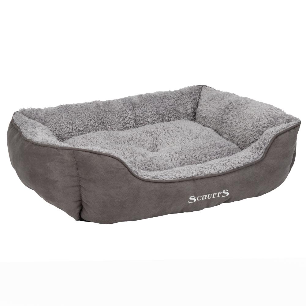 Scruffs Britain Cosy Soft Walled Dog Box Bed – Grey
