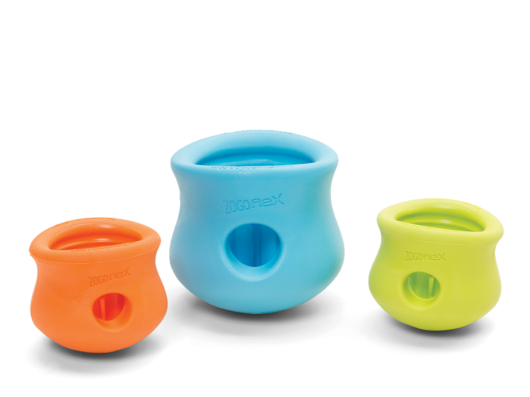 West Paw Toppl Treat Dispensing Dog Toy -- Blue