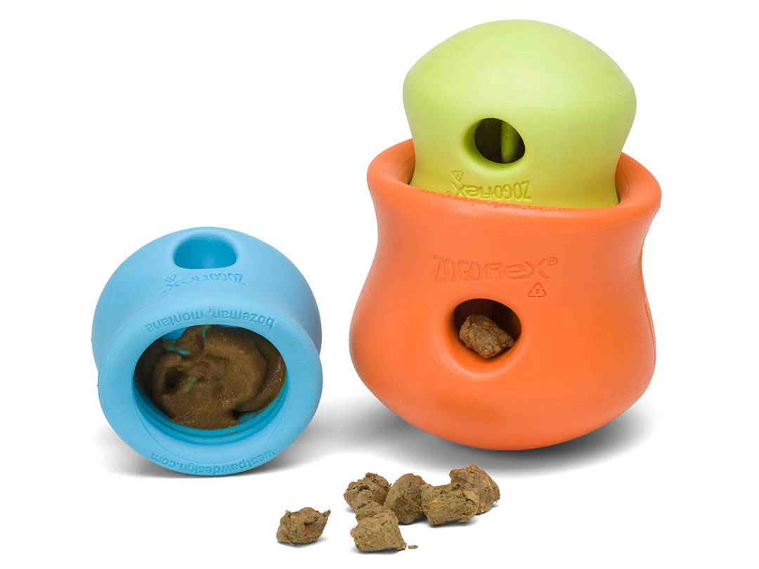 West Paw Toppl Treat Dispensing Dog Toy -- Blue