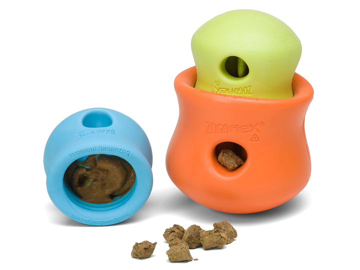West Paw Toppl Treat Dispensing Dog Toy -- Blue