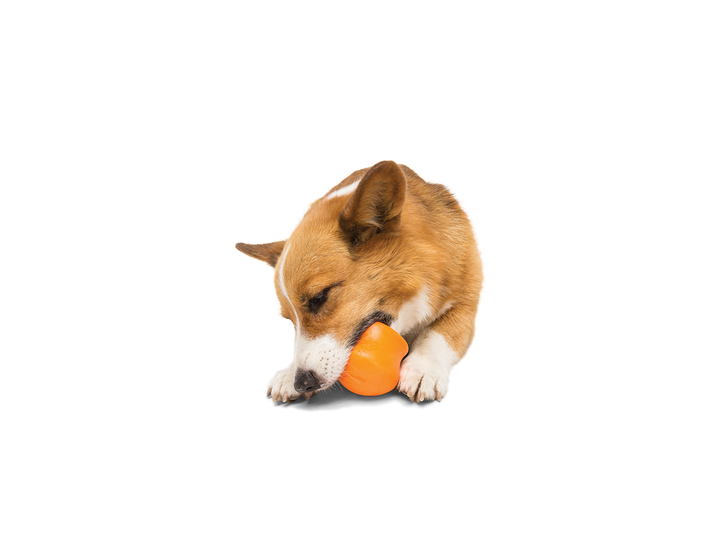 West Paw Toppl Treat Dispensing Dog Toy -- Orange