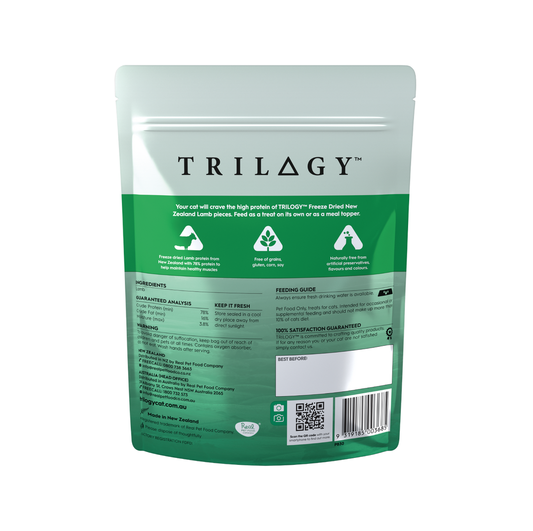 Trilogy Australian Cat Freeze Dried Treats – Lamb 50g
