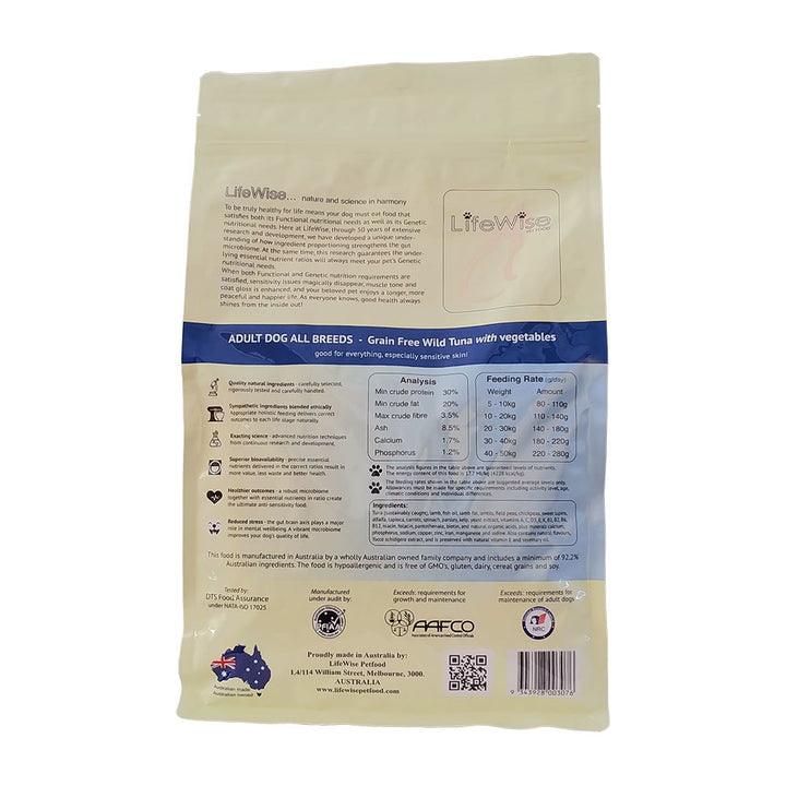 LifeWise Grain free wild tuna with lamb and vegetables - Muddy Paw Shop