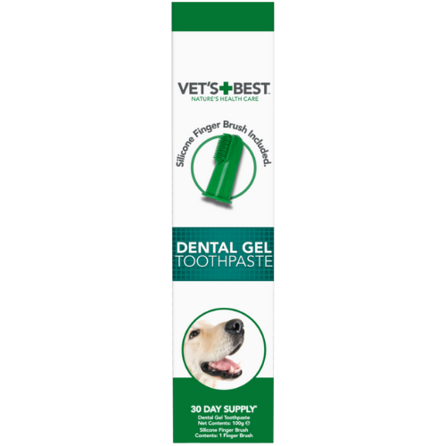 Vet’s Best Dental Gel Toothpaste with Finger Brush For Dog 100g