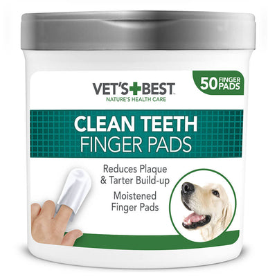 Vet's Best Clean Teeth Finger Pads 50Pk