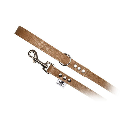Buddy Belts (BB) All Leather Leashes – Premium – Caramel