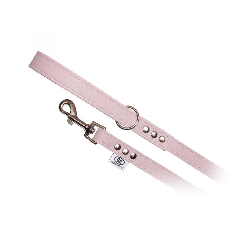 Buddy Belts (BB) All Leather Leashes – Premium – Pink