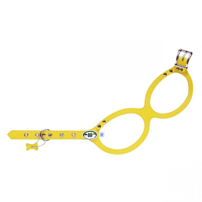 Buddy Belts (BB) Leather Harness – Luxury – Canary -Limited Edition