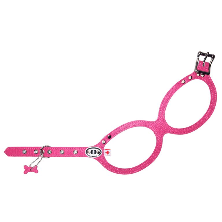 Buddy Belts (BB) Leather Harness –  Luxury – Hot Pink