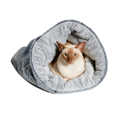 Snooza The Cat Bed Chinchilla -- Convertible & Reversible