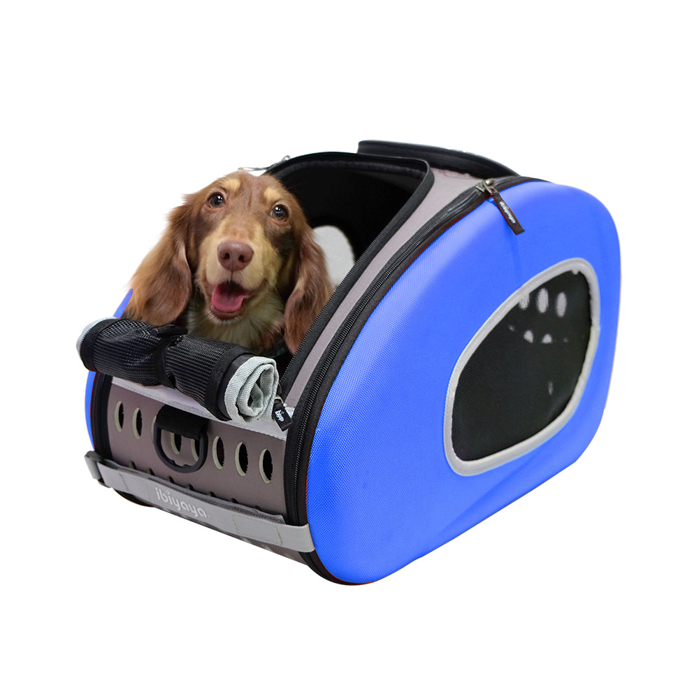 Ibiyaya 5-in-1 Combo EVA Pet Carrier / Stroller Up to 8KG-- Blue