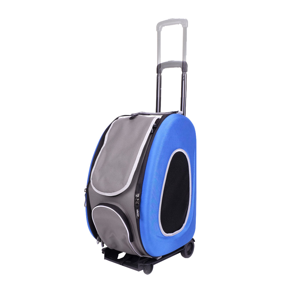 Ibiyaya 5-in-1 Combo EVA Pet Carrier / Stroller Up to 8KG-- Blue