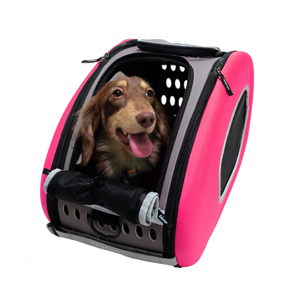 Ibiyaya 5-in-1 Combo EVA Pet Carrier / Stroller Up to 8KG-- Pink