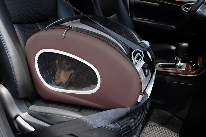 Ibiyaya 5-in-1 Combo EVA Pet Carrier / Stroller Up to 8KG-- Brown