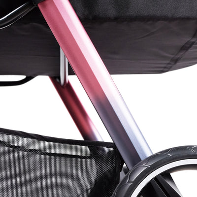 Ibiyaya Retro Luxe Folding Pet Stroller for Pets up to 30kg - Prism Black