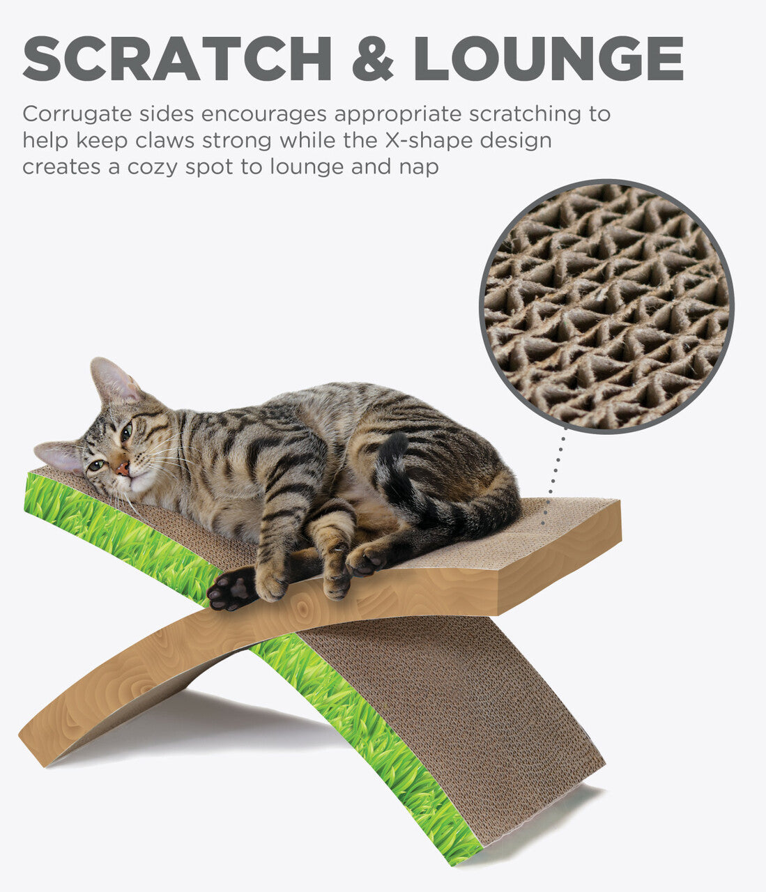 The Petstages Easy Life Hammock Cat Scratcher