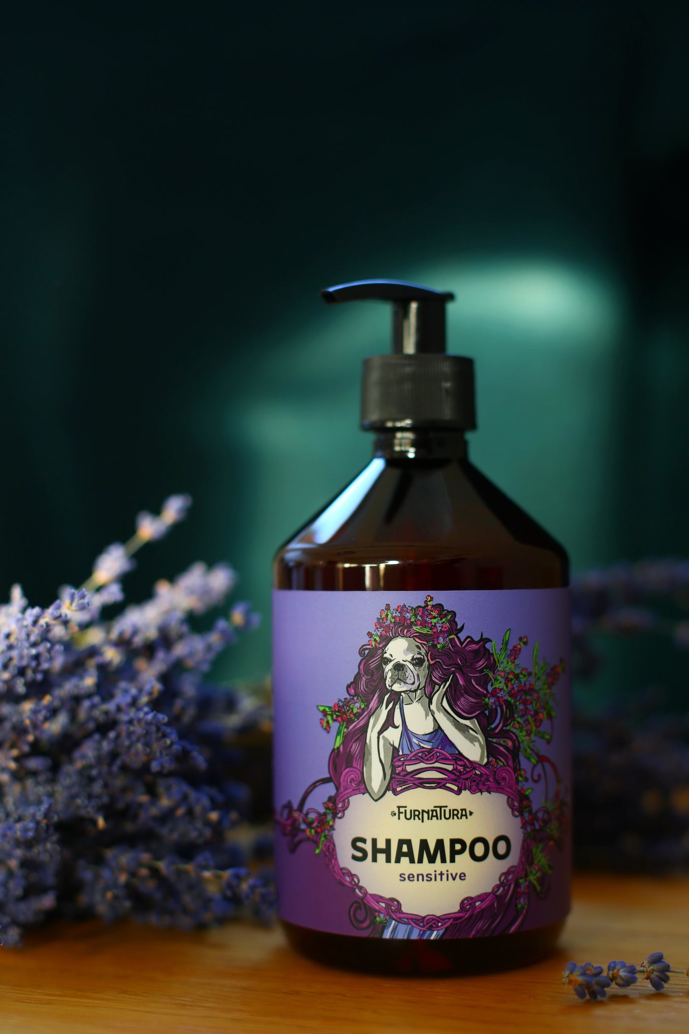 Furnatura Natural Non-chemical Dog Shampoo Lavender For Sensitive &Puppy 250 ml