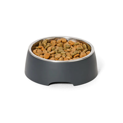 Snooza Concrete & Stainless Steel Bowl for Dog, Cat &More – Charcoal