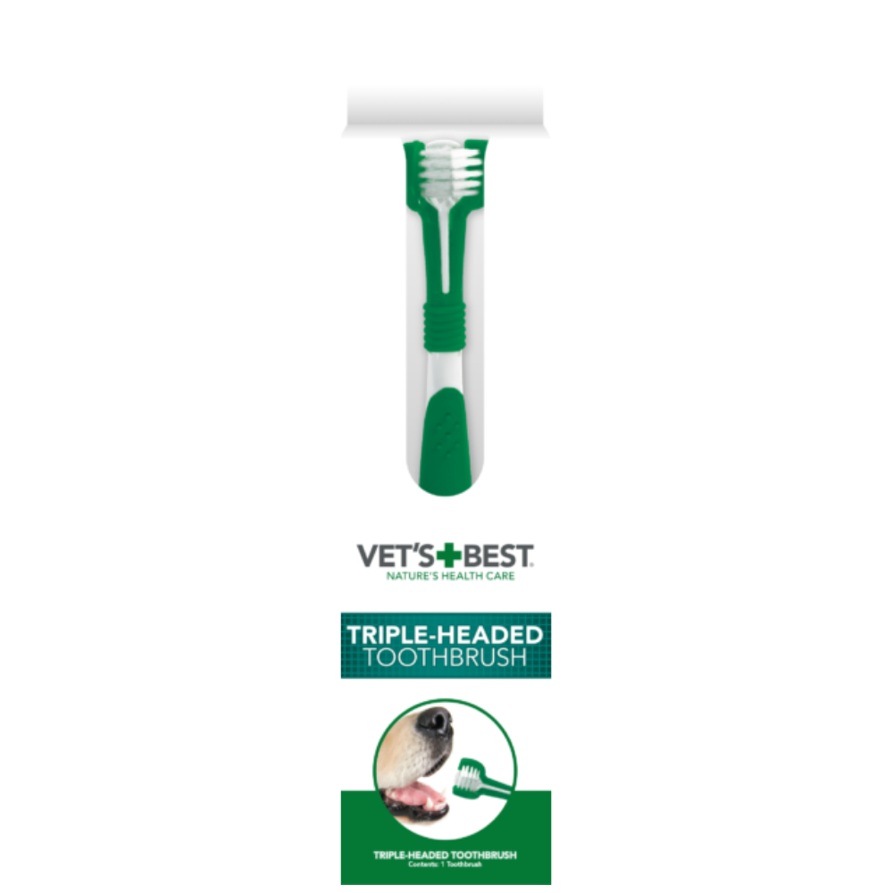 Vet’s Best Advanced 3-Head Toothbrush