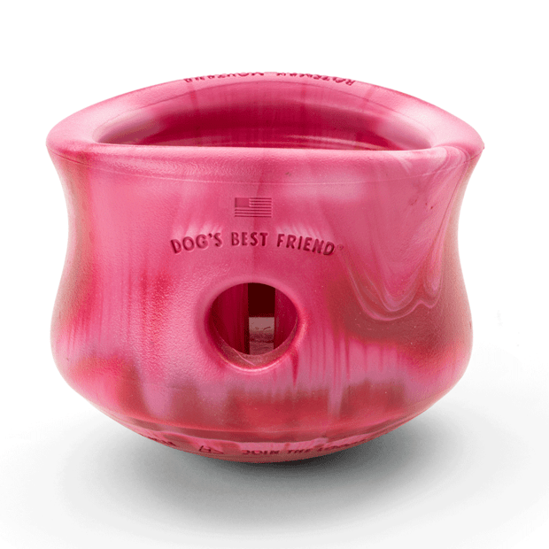 West Paw Toppl Treat Dispensing Dog Toy --  Candy Cane