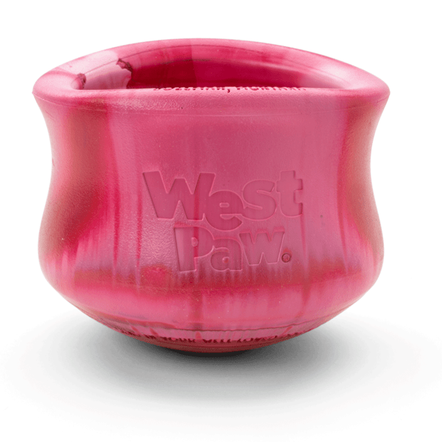 West Paw Toppl Treat Dispensing Dog Toy --  Candy Cane