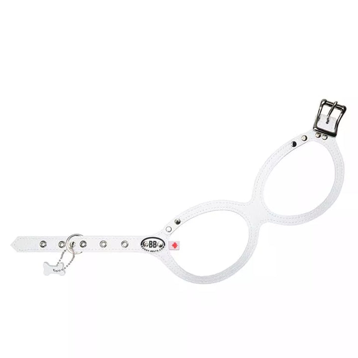 Buddy Belts (BB) Leather Harness –  Luxury – Whitecap