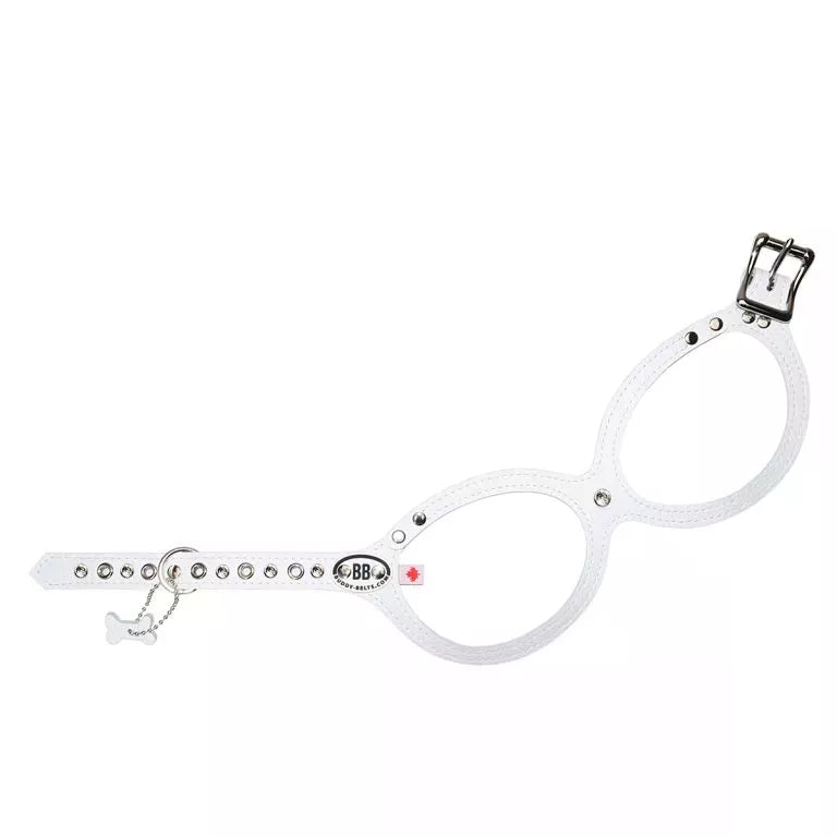 Buddy Belts (BB) Leather Harness –  Luxury – Whitecap
