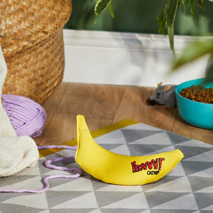Yeowww! Banana Cat Toy with Pure American Catnip